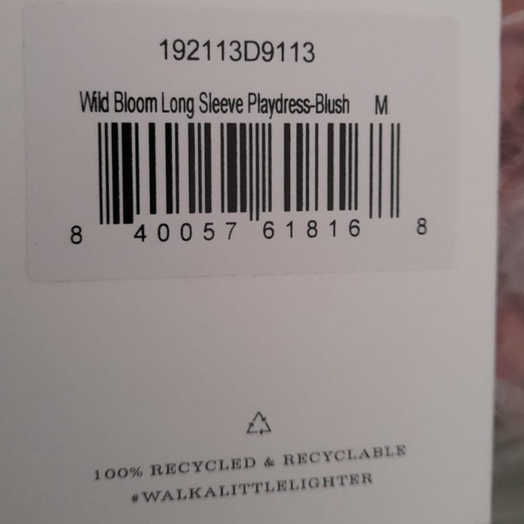 SPELL & THE GYPSY Wild Bloom Blush Pink Long Sleeve Playdress Mini Dress NWT - Picture 8 of 8